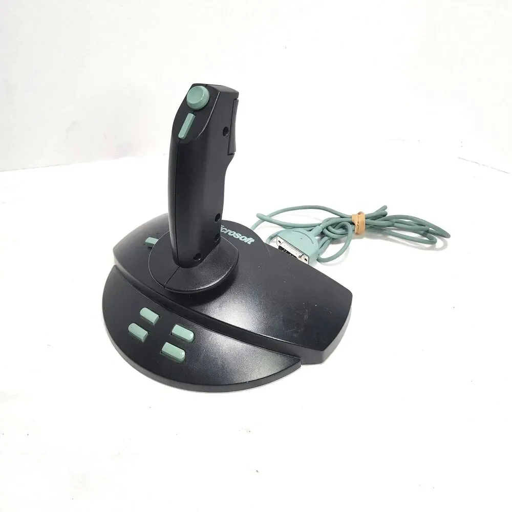 Vtg MICROSOFT Sidewinder 3D Pro Serial Joystick Flight Stick Simulator PC TESTED